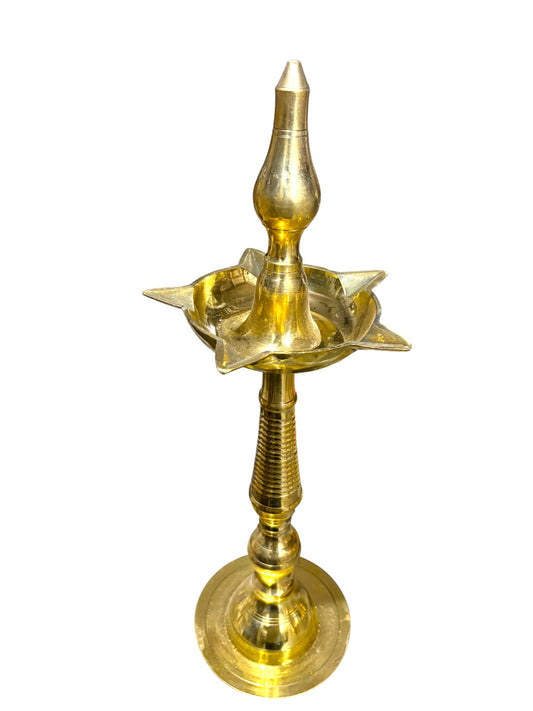Diya Stand '18 Inch' (Pure Brass)