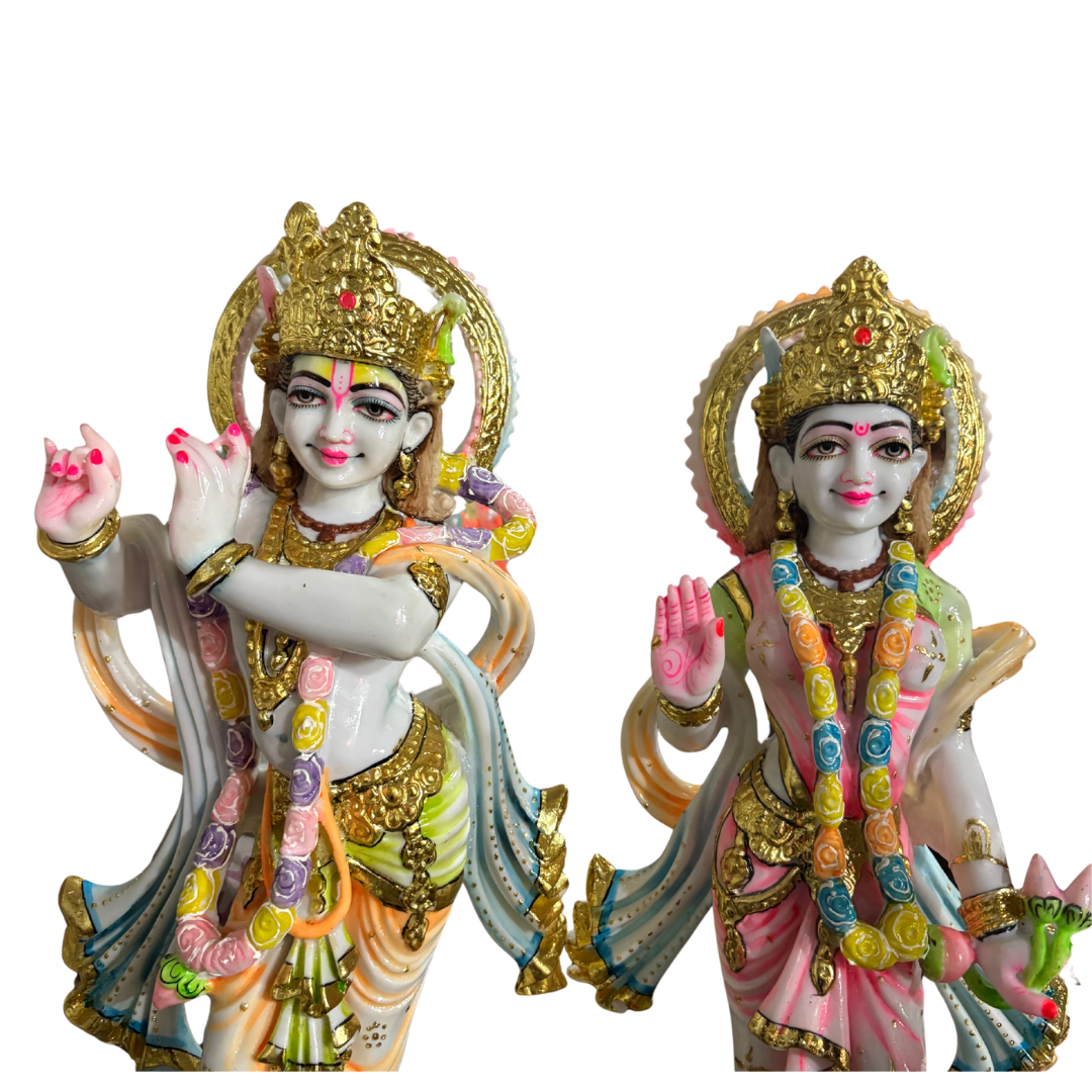 2 Ft Pure Jaipur Marble Radha Krishna Murti