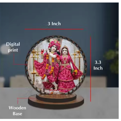 Radha Krishna Car Dashboard Murti