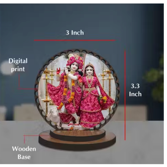 Radha Krishna Car Dashboard Murti