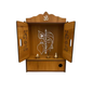 Premium Wooden Mandir for Home – Designer Pooja Temple with Doors &amp; Storage Drawe