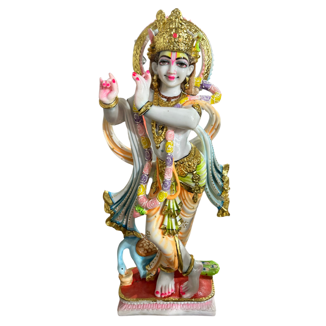 2ft Lord Krishna Pure Marble idol