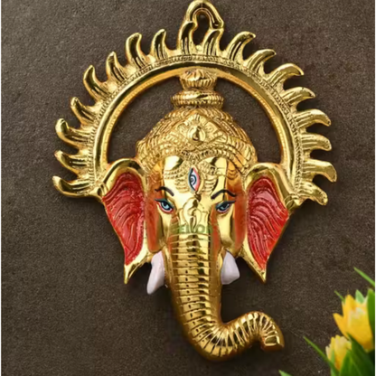Lord Ganesha Wall Hanging Decor – Elegant Spiritual Home Decoration