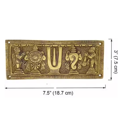 Lord Balaji Tilak Decorative Plate – Antique Finish Spiritual Home Decor