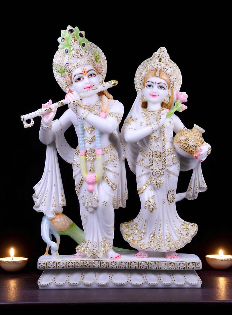 Radha Krishna 27 inch 'Pure Marble'