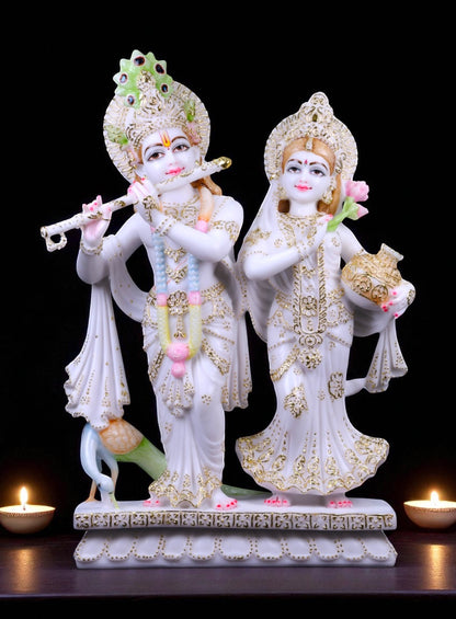 Radha Krishna 27 inch 'Pure Marble'
