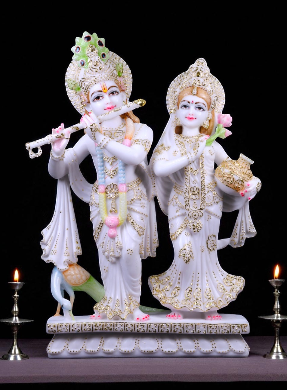 Radha Krishna 27 inch 'Pure Marble'