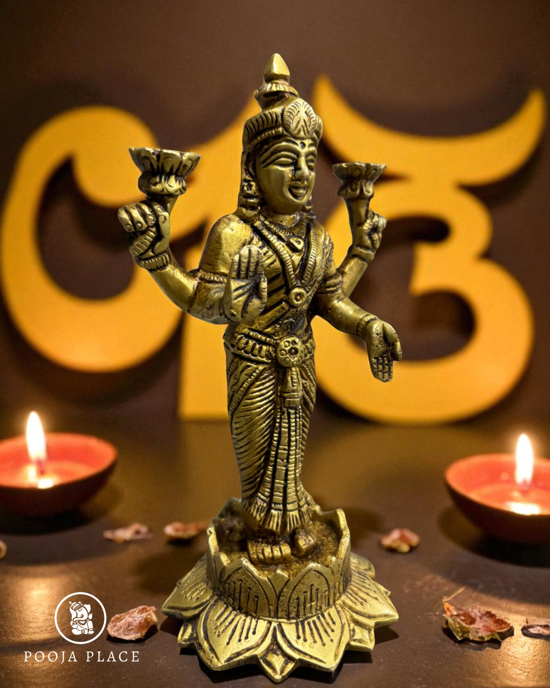 Maa Lakshmi '7 Inch' (Pure Brass)