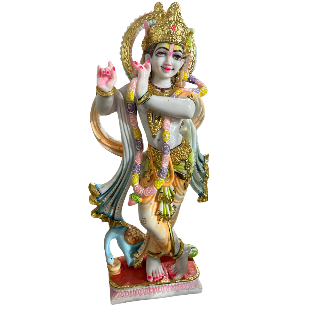 2ft Lord Krishna Pure Marble idol