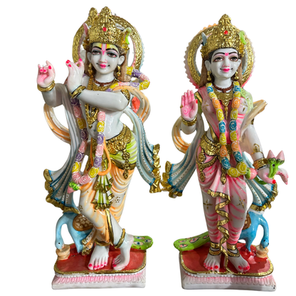 2 Ft Pure Jaipur Marble Radha Krishna Murti