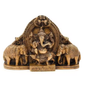 Lord Ganesha with Elephant Showpiece – Antique Finish Spiritual Home Decor