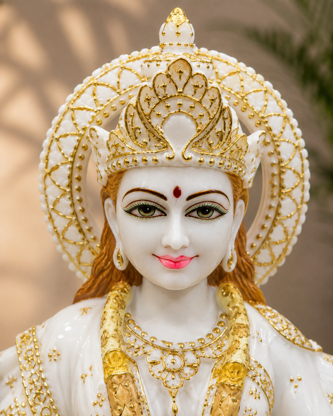24 Inch Premium White Marble Maa Durga Idol on Lion – Handcrafted Divine Murti for Home & Temple
