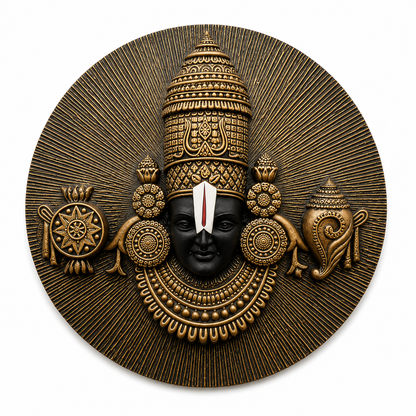 Lord Venkateswara Wall Decor – 20 Inch Premium Resin Wall Art