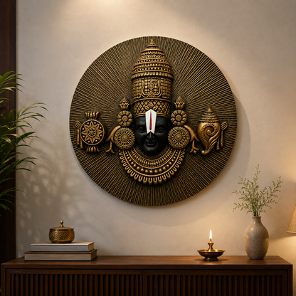 Lord Venkateswara Wall Decor – 20 Inch Premium Resin Wall Art