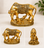 Kamadhenu Cow with Calf Statue