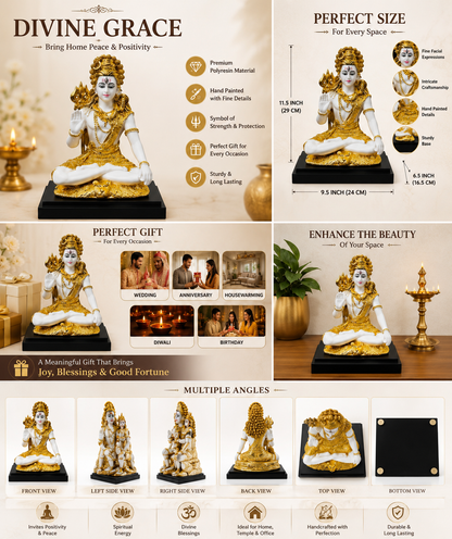 Lord Shiva Murti – 11.5 Inch Premium Handcrafted Polyresin Statue for Home Temple & Spiritual Décor