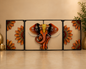 Elegant 3-Piece Lord Ganesha Metal Wall Art