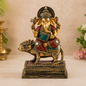 Lord Ganesha with Mushika – Premium Resin Idol