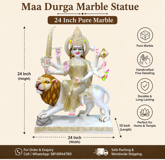 Durga maa 24 inch 'Pure Marble'