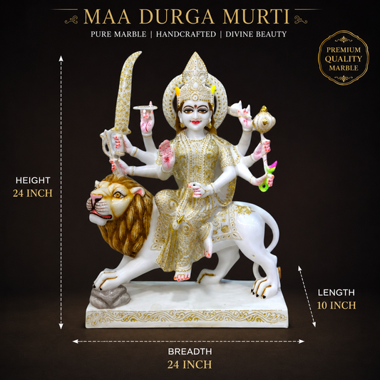 Durga Maa 24 inch 'Pure Marble'