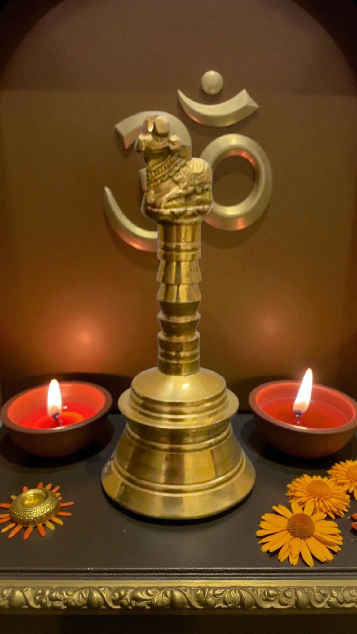 Pure Brass Nandi Pooja Bell