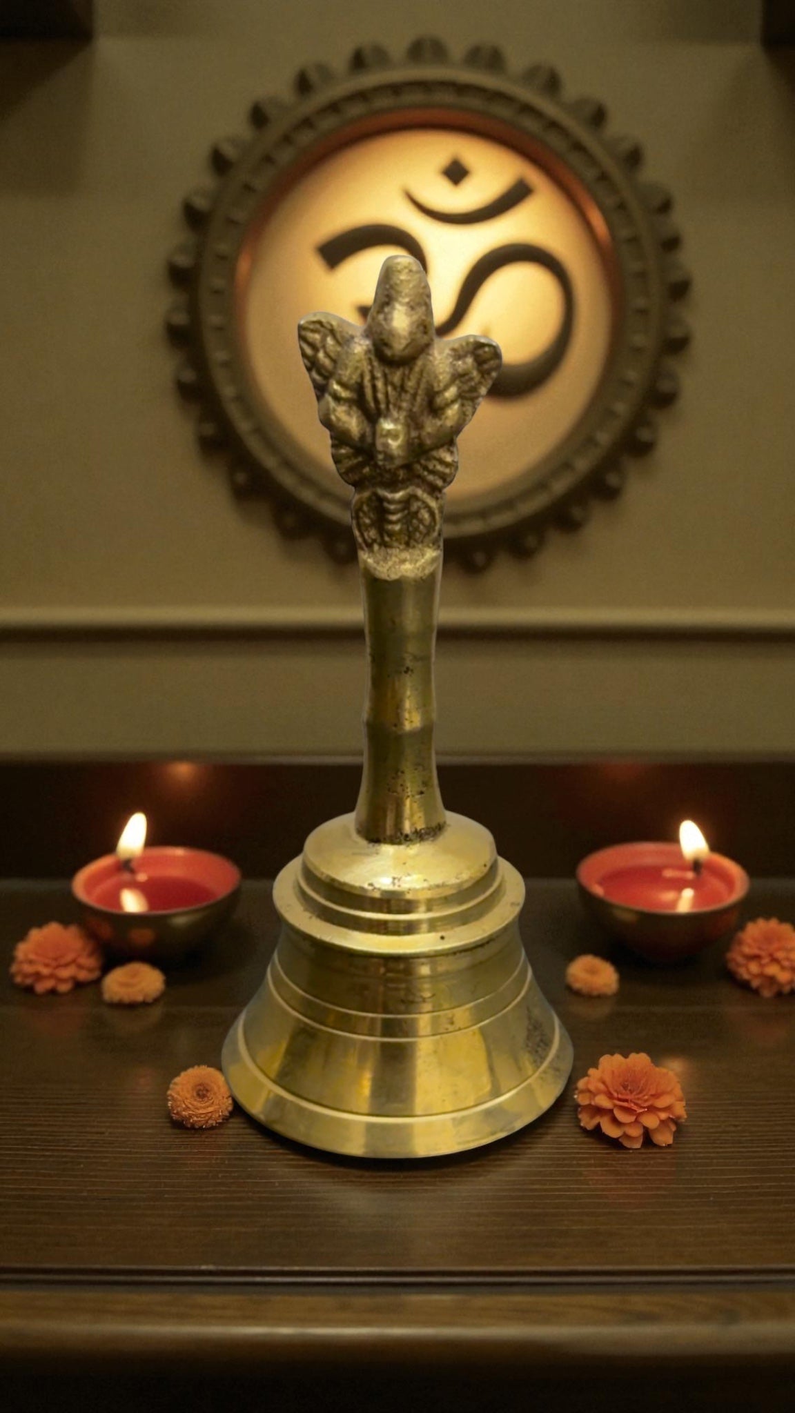 Pure Brass Garuda Pooja Bell