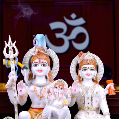 Shiv Parivar 24 inch 'Pure Marble'