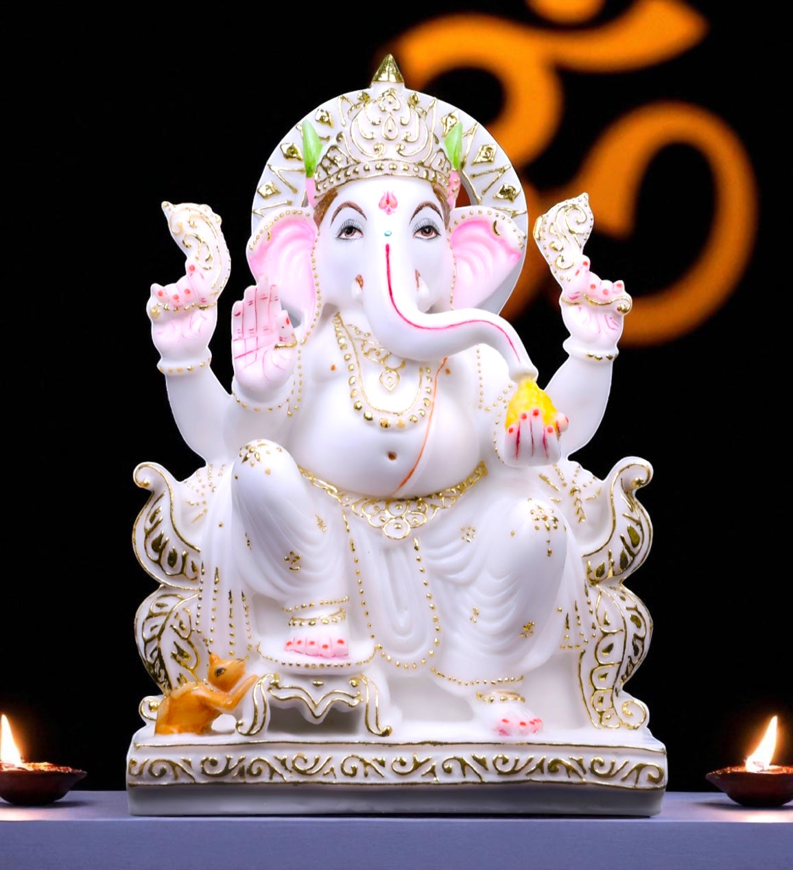 Lord Ganesha '24 Inch' (Pure Marble)