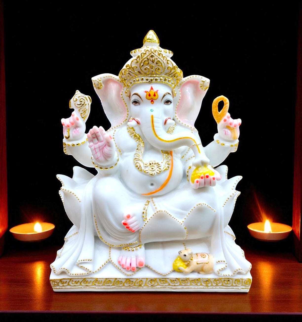 Lord Ganesha '24 Inch' (Pure Marble)