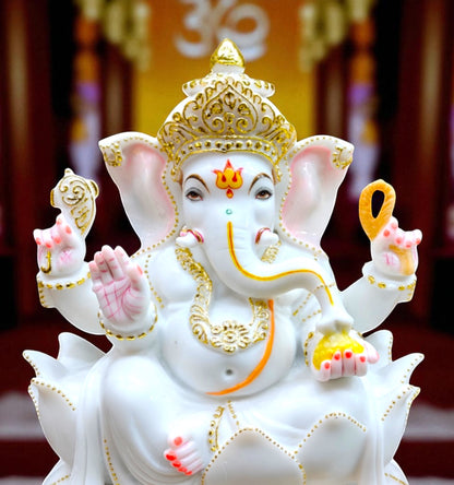 Lord Ganesha '24 Inch' (Pure Marble)