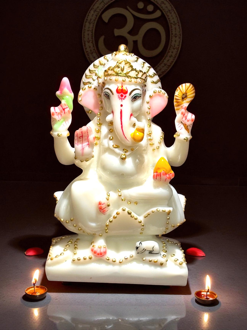 Lord Ganesha '7 Inch' (Pure Marble)