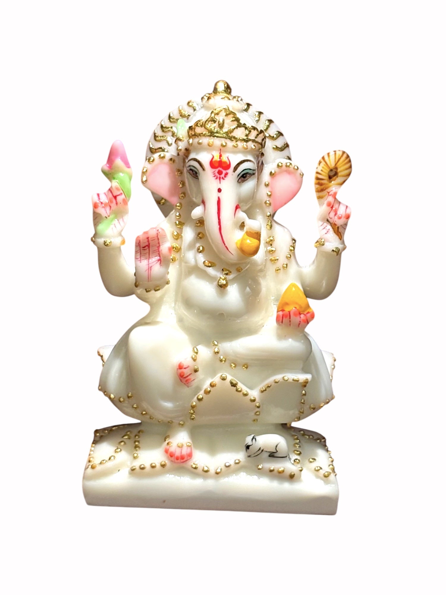 Lord Ganesha '7 Inch' (Pure Marble)