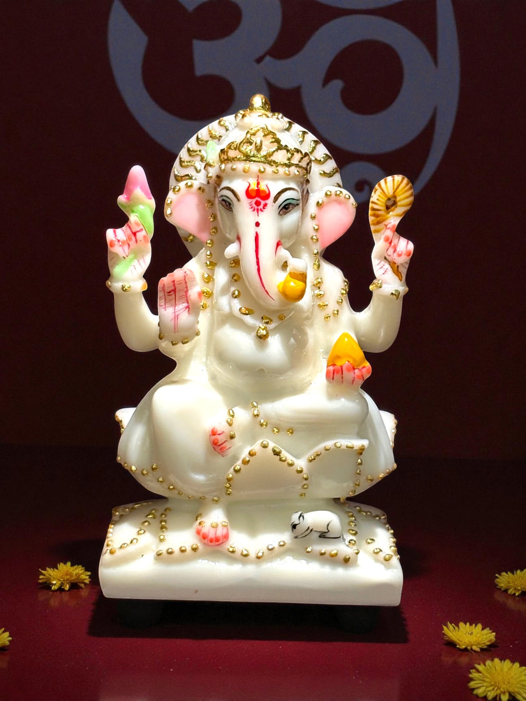 Lord Ganesha '7 Inch' (Pure Marble)