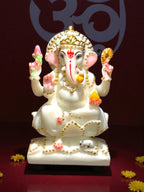 Lord Ganesha '7 Inch' (Pure Marble)
