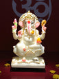 Lord Ganesha '7 Inch' (Pure Marble)