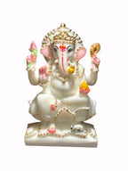 Lord Ganesha '7 Inch' (Pure Marble)