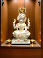 Goddess Lakshmi '7 Inch' (Pure Marbe)