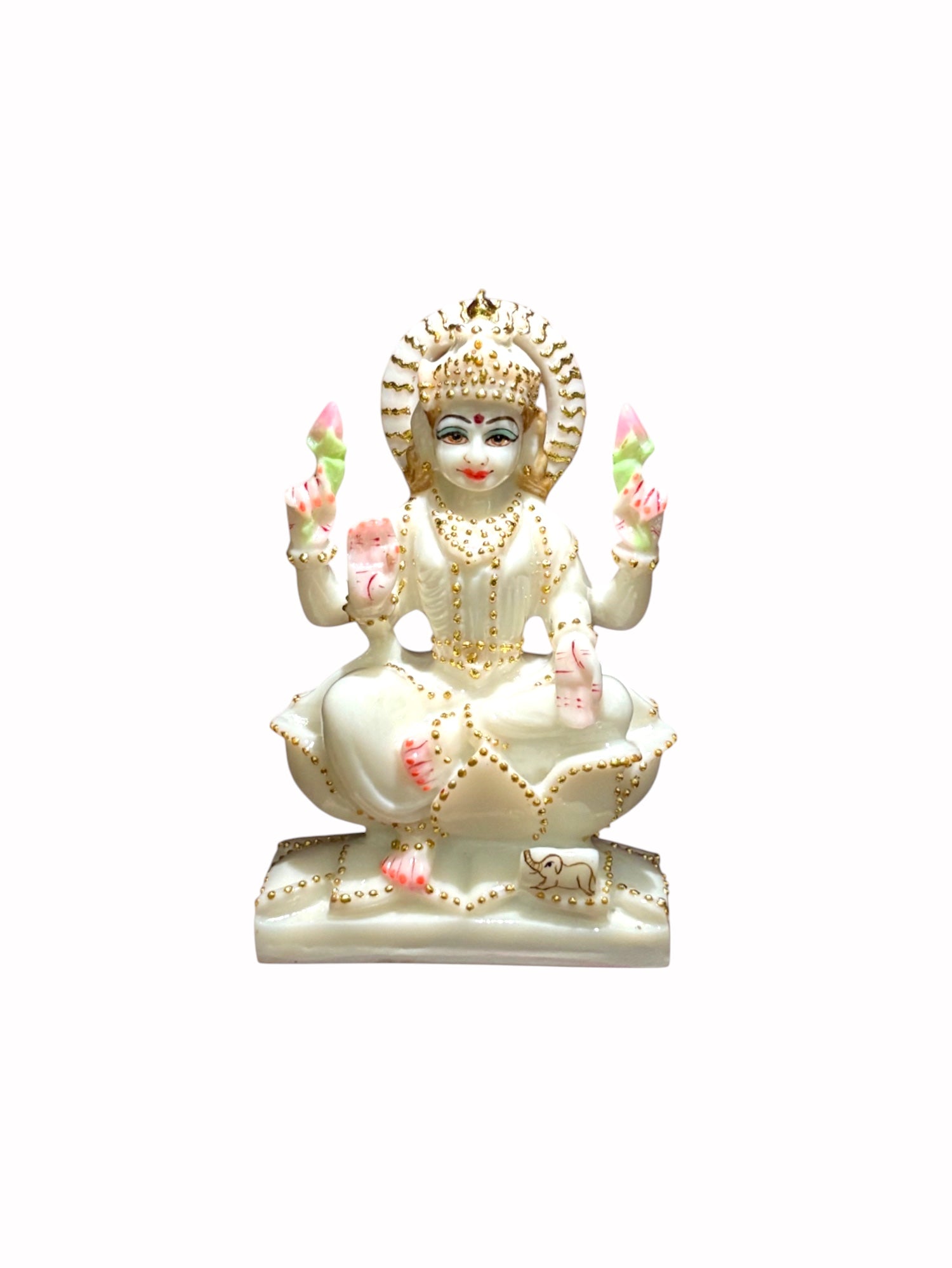 Goddess Lakshmi '7 Inch' (Pure Marbe)