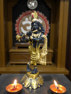 Lord Krishna '7 Inch' (Pure brass)