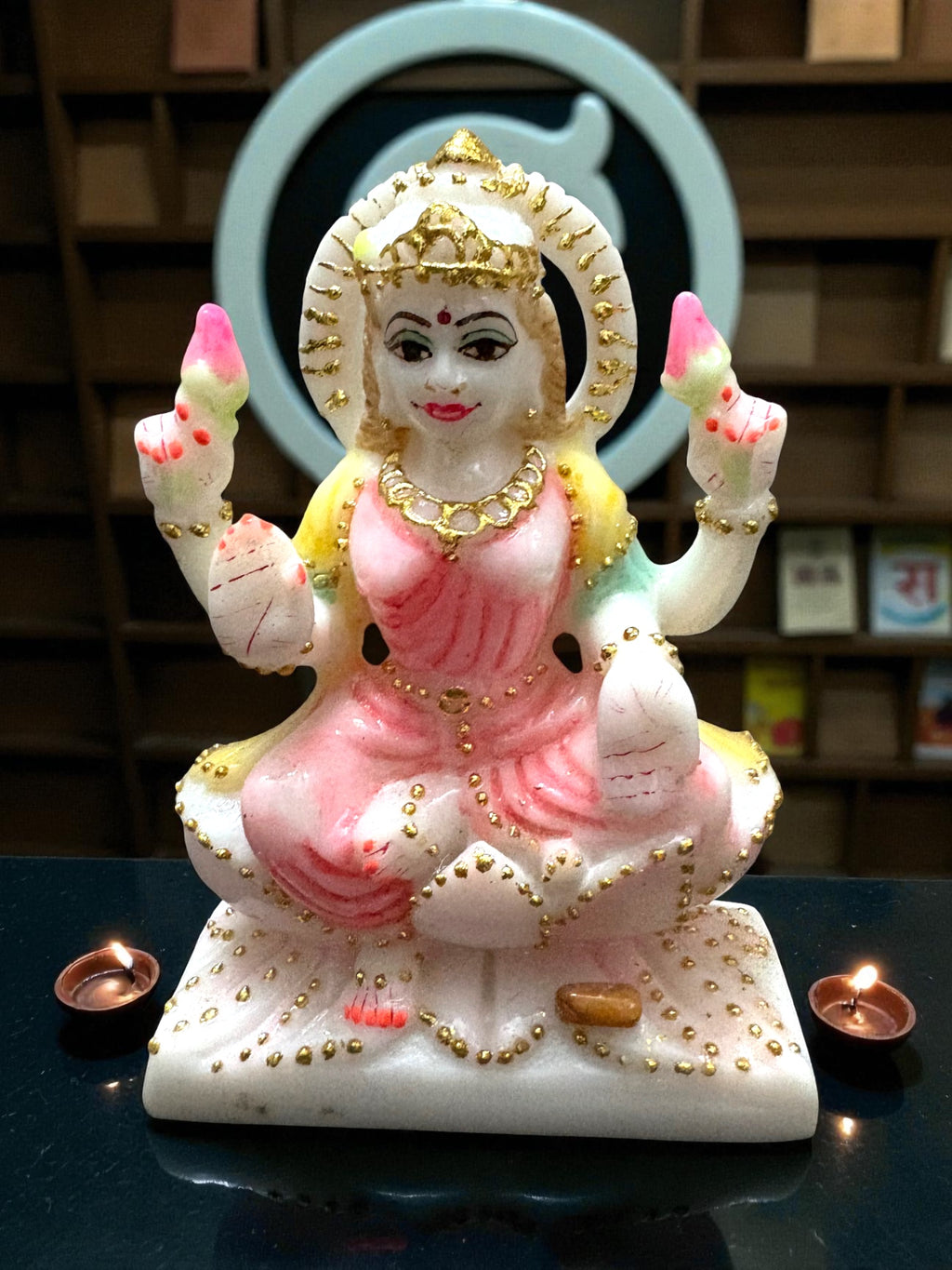 Goddess Lakshmi '4 Inch' (Pure Marble)