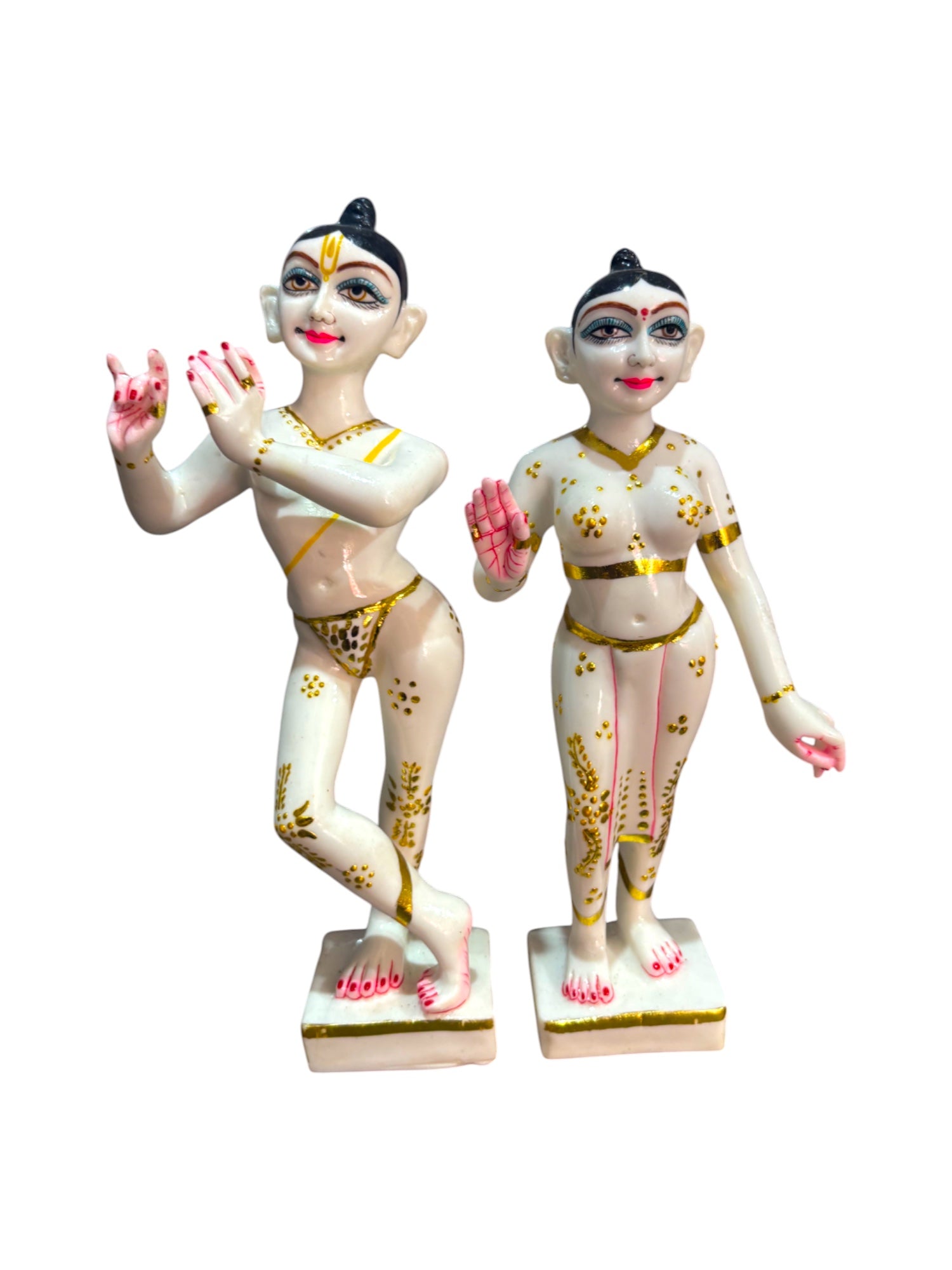 ISKCON Radha Krishna  '12 Inch' (Pure Marble)