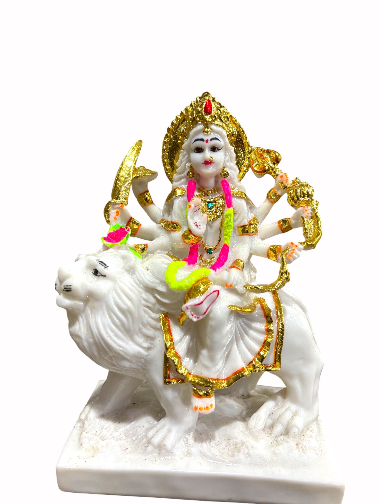 Durga Maa '9 Inch' (Pure Marble Dust)
