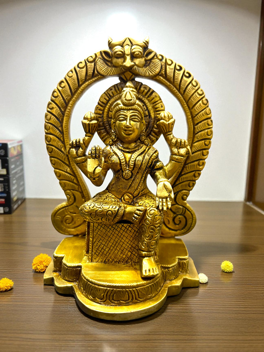 Lakshmi Ganesh '7 Inch' (Pure Brass)