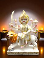 Maa Durga '7Inch' (Pure Marble)