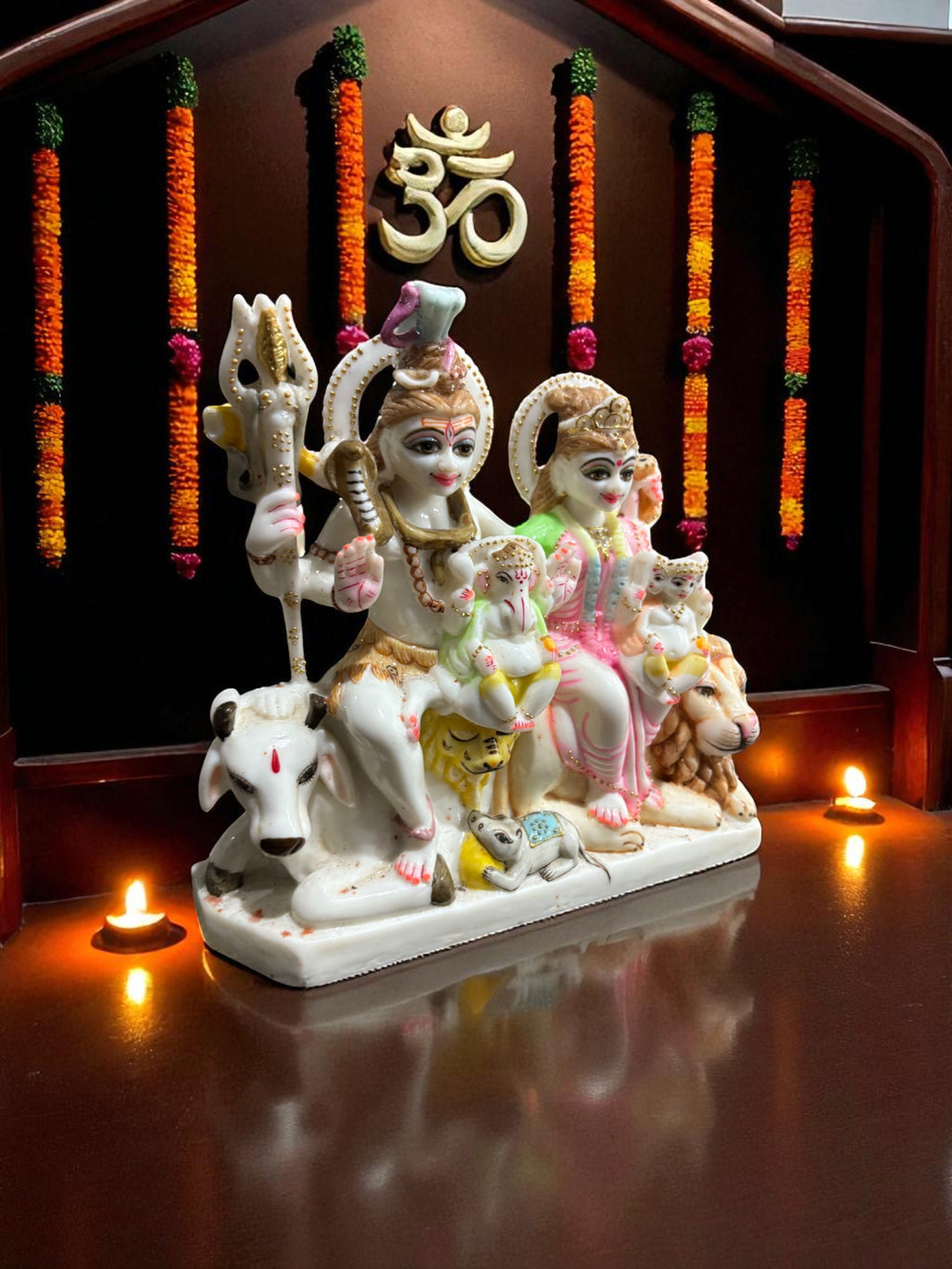 Shiv Parivar '12 Inch' (Pure Marble)