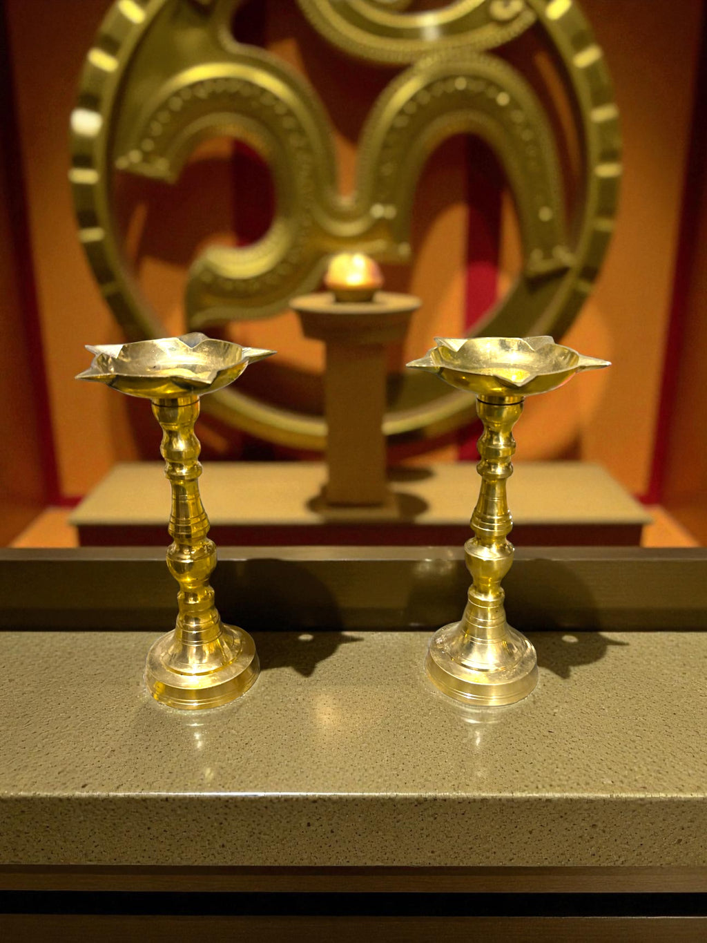 Diya Stand '9Inch' (Pure Brass)