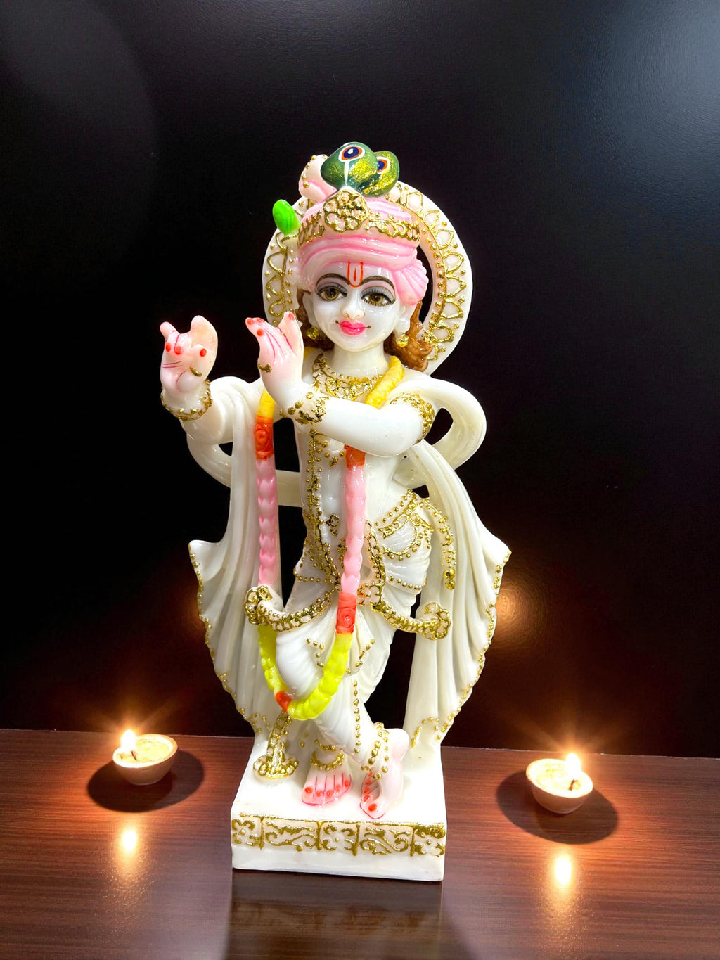 Lord Krishna '9inch' (Pure Marble)
