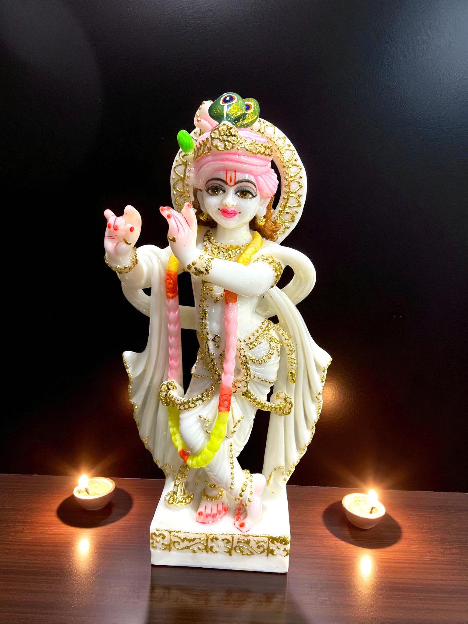 Lord Krishna '9inch' (Pure Marble)
