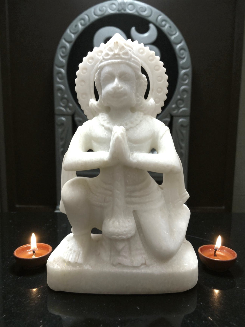 Hanuman Unpainted '10 Inch' (Pure Marble)