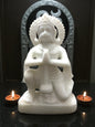 Hanuman Unpainted '10 Inch' (Pure Marble)